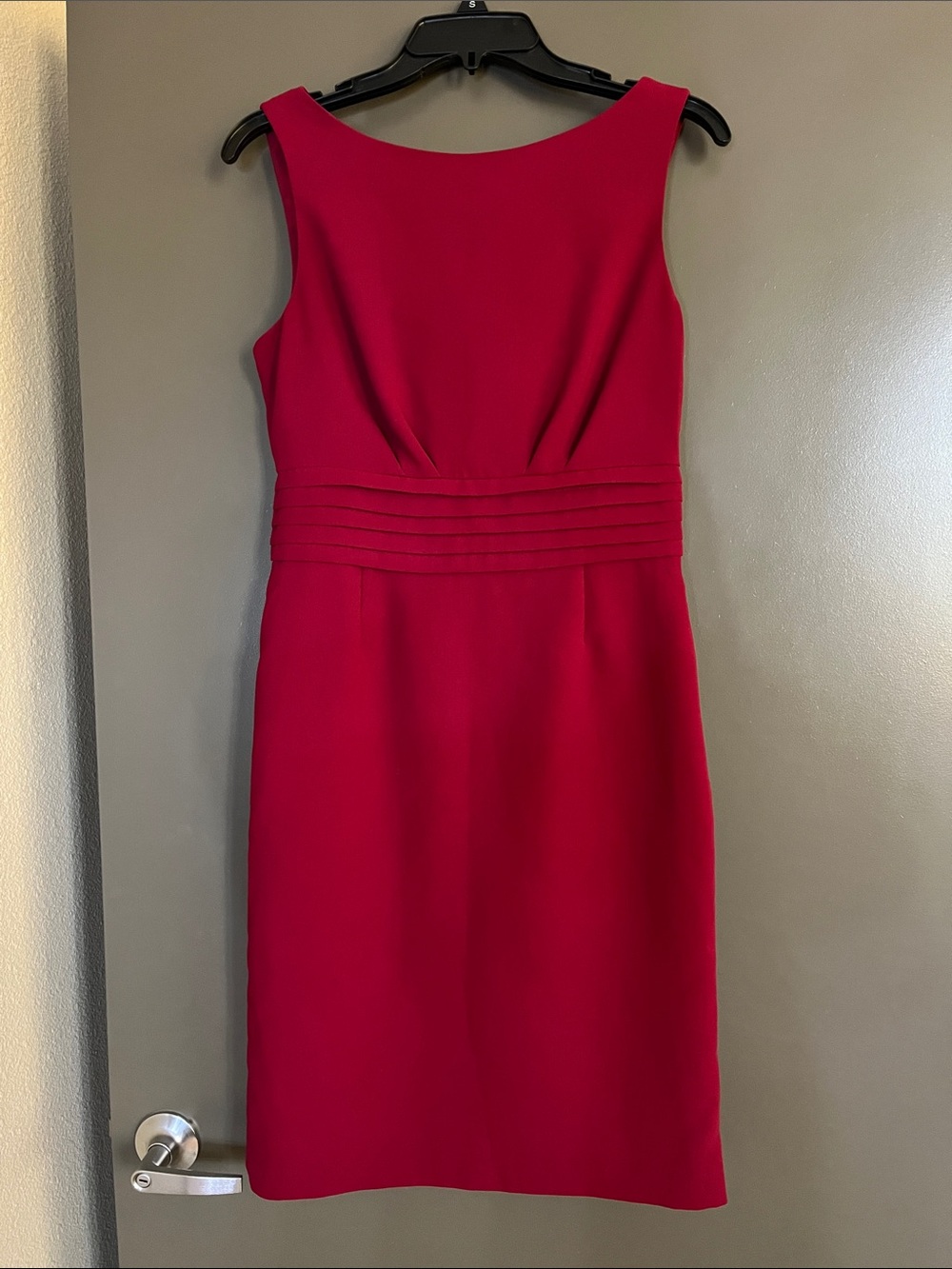 Banana Republic Sleeveless Red Sheath Dress